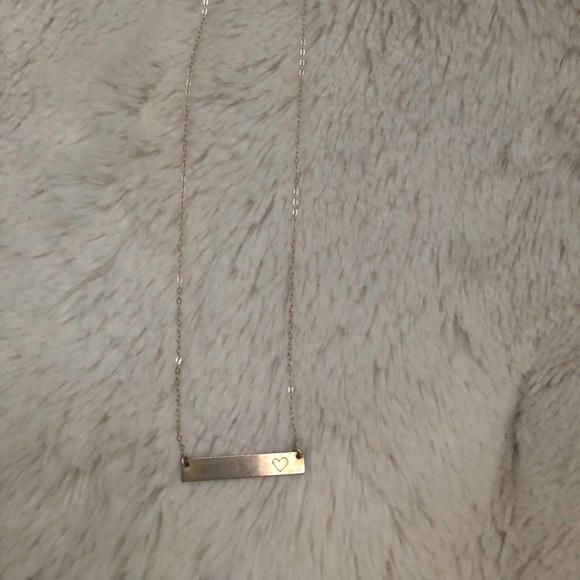 Silver bar necklace - Picture 2 of 3